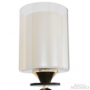 Бра Arte Milano Florentia-2237 302237/1W Bk/Gd цвет плафона/подвески Белый, Оранжевый, цвет арматуры Золото, Черный-3