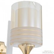 Бра Arte Milano Florentia-6087 306087/1W Wh/Gd цвет плафона/подвески Белый, Оранжевый, цвет арматуры Белый, Золото-3