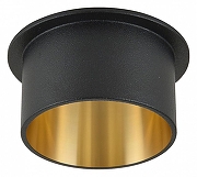 Встраиваемый светильник Favourite Rasta 3061-1C цвет плафона/подвески Черный, Золото, цвет арматуры Черный