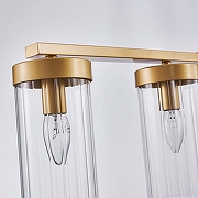 Светильник на штанге Favourite Radiales 3099-6U цвет плафона/подвески Прозрачный, цвет арматуры Золото-5