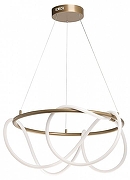 Подвесной светильник DeMarkt Толедо 4 312013201 цвет плафона/подвески Белый, цвет арматуры Золото-1