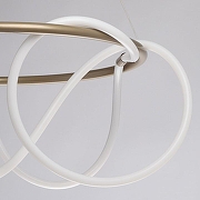 Подвесной светильник DeMarkt Толедо 4 312013201 цвет плафона/подвески Белый, цвет арматуры Золото-5