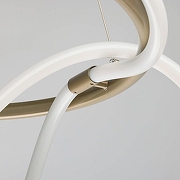 Подвесной светильник DeMarkt Толедо 4 312013201 цвет плафона/подвески Белый, цвет арматуры Золото-6