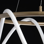 Подвесной светильник DeMarkt Толедо 4 312013201 цвет плафона/подвески Белый, цвет арматуры Золото-9