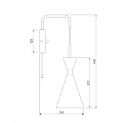 Бра Bogate's Glustin 316/1 цвет плафона/подвески Латунь, цвет арматуры Латунь, Черный-6