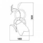 Бра MW-Light Аида 13 323023801 цвет плафона/подвески Белый, цвет арматуры Коричневый-6