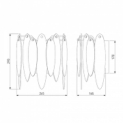 Накладной светильник Bogate's Canaria 324/1 цвет плафона/подвески Разноцветный, цвет арматуры Хром-2
