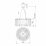 Подвесной светильник Bogate's Canaria 326/8 цвет плафона/подвески Разноцветный, цвет арматуры Золото-3