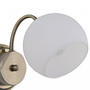 Бра Arte Milano Amalfi-5010 335010/1W AB цвет плафона/подвески Белый, цвет арматуры Бронза-3