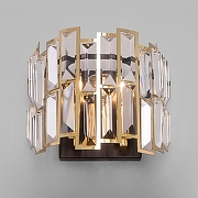 Бра Bogate's Zolletta 339/2 Strotskis (313/2) цвет плафона/подвески Золото, Прозрачный, цвет арматуры Черный-2