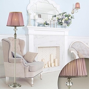 Торшер Odeon Light Gaellori 3393/1F цвет плафона/подвески Фиолетовый, цвет арматуры Золото-2