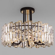 Светильник на штанге Bogate's Zolletta 339/5 Strotskis Smart цвет плафона/подвески Прозрачный, цвет арматуры Золото, Черный