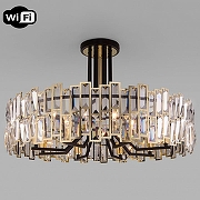 Светильник на штанге Bogate's Zolletta 339/8 Strotskis Smart цвет плафона/подвески Прозрачный, цвет арматуры Золото, Черный