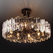 Светильник на штанге Bogate's Zolletta 339/8 Strotskis Smart цвет плафона/подвески Прозрачный, цвет арматуры Золото, Черный-1