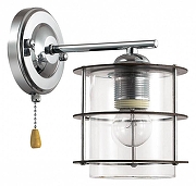 Бра Lumion Rotondum 3504/1W цвет плафона/подвески Прозрачный, Хром, цвет арматуры Хром