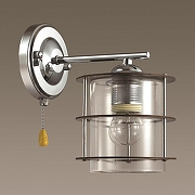 Бра Lumion Rotondum 3504/1W цвет плафона/подвески Прозрачный, Хром, цвет арматуры Хром-1