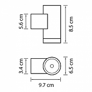 Светильник на штанге Lightstar Paro 350607 цвет плафона/подвески Прозрачный, Хром, цвет арматуры Черный-1