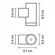 Светильник на штанге Lightstar Paro 350609 цвет плафона/подвески Прозрачный, Серый, цвет арматуры Серый-1