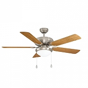 Светильник с вентилятором Eglo BALL1NA 35078 цвет плафона/подвески Белый, цвет арматуры Никель-1