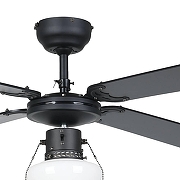 Светильник с вентилятором Eglo Fortaleza 35122 цвет плафона/подвески Белый, цвет арматуры Коричневый, Черный-4