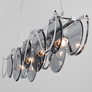 Подвесной светильник Bogate's Galicia 353/4 Smart цвет плафона/подвески Дымчатый, цвет арматуры Хром