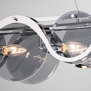 Подвесной светильник Bogate's Galicia 353/4 Smart цвет плафона/подвески Дымчатый, цвет арматуры Хром-2