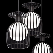 Подвесной светильник De City Лоск 25 354018503 цвет плафона/подвески Белый, цвет арматуры Черный-7