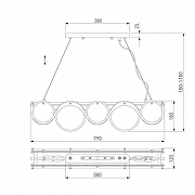 Подвесной светильник Bogate's Galicia 354/4 Smart цвет плафона/подвески Белый, цвет арматуры Бронза-4