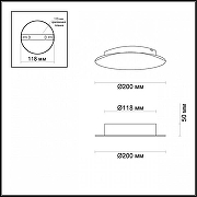 Накладной светильник Odeon Light Solar1o 3561/9WL цвет плафона/подвески Золото, цвет арматуры Золото-3