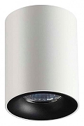 Накладной светильник Odeon Light Tuborino 3569/1C цвет плафона/подвески Черный, Белый, цвет арматуры Черный