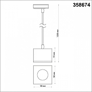 Подвесной светильник Novotech Patera 358674 цвет плафона/подвески Золото, цвет арматуры Золото-6