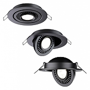 Встраиваемый светильник Novotech Gesso 358816 цвет Черный-4