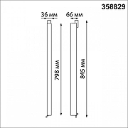 Накладной светильник Novotech 1ter 358829 цвет плафона/подвески Черный, цвет арматуры Черный-2