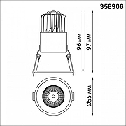 Встраиваемый светильник Novotech Lang 358906 цвет белый-4