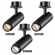 Встраиваемый светильник Novotech Nail 359220 цвет плафона/подвески Черный, цвет арматуры Черный-1