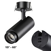 Встраиваемый светильник Novotech Nail 359220 цвет плафона/подвески Черный, цвет арматуры Черный-4