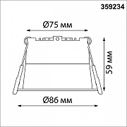 Встраиваемый светильник Novotech Tran 359234 цвет Белый-4