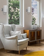 Бра De City Каталина 8 361022301 цвет плафона/подвески Белый, цвет арматуры Серебро-5