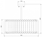 Светильник на штанге Bogate's Castellie 361/5 цвет плафона/подвески Шампань, цвет арматуры Черный-3