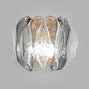 Накладной светильник Bogate's Callas 365/2 цвет плафона/подвески Дымчатый, Прозрачный, цвет арматуры Латунь