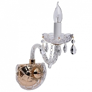 Бра MW-Light Каролина 6 367023001 цвет плафона/подвески Прозрачный, цвет арматуры Золото, Прозрачный
