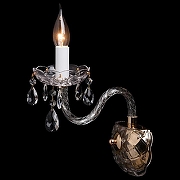 Бра MW-Light Каролина 6 367023001 цвет плафона/подвески Прозрачный, цвет арматуры Золото, Прозрачный-1