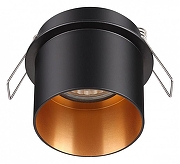 Встраиваемый светильник Novotech Butt 370431 цвет плафона/подвески Черный, цвет арматуры Черный