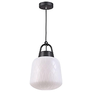 Подвесной светильник Novotech Conte 370601 цвет плафона/подвески Белый, цвет арматуры Черный