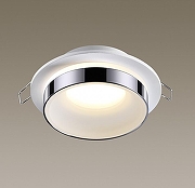 Встраиваемый светильник Novotech Water 370782 цвет плафона/подвески Белый, Хром, цвет арматуры Белый-2