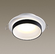 Встраиваемый светильник Novotech Water 370784 цвет плафона/подвески Белый, Черный, цвет арматуры Белый-2