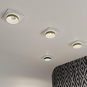 Встраиваемый светильник Novotech Water 370787 цвет плафона/подвески Белый, Золото, цвет арматуры Белый-3