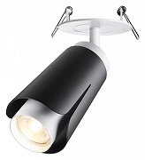 Спот Novotech Tulip 370832 цвет плафона/подвески Белый, Черный, цвет арматуры Белый-1