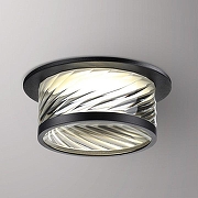 Встраиваемый светильник Novotech Gem 370918 цвет плафона/подвески Прозрачный, цвет арматуры Черный-1