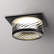 Встраиваемый светильник Novotech Gem 370920 цвет плафона/подвески Прозрачный, цвет арматуры Черный-1